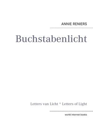 cover image of Buchstabenlicht